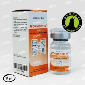 SEMPATI WORMECTIN 5ml Obat Anti Jamur Parasit Cacing Luar dalam Obat Scabies Gudik Kutu Kucing Anjing Domba Kambing Kelinci Sapi Babi Medion