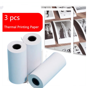 PINENO Printable Color Sticker Paper Roll Direct Thermal Paper with Self-adhesive 57*30mm(2.17*1.18in) for PeriPage A6 Pocket Thermal Printer for PAPERANG P1/P2 Mini Photo Printer