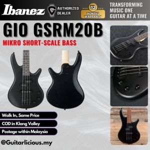 Ibanez GSRM20B 4 String Mikro Short-Scale Bass Guitar - Weathered Black ( GSRM20B-WK / GSRM-20B / GSRM 20B )