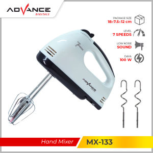 【READY STOCK】 Advance Hand Mixer MX-133 Alat Pengaduk dengan 7 Kecepatan Otomatis Garansi Resmi Advance 1 Tahun