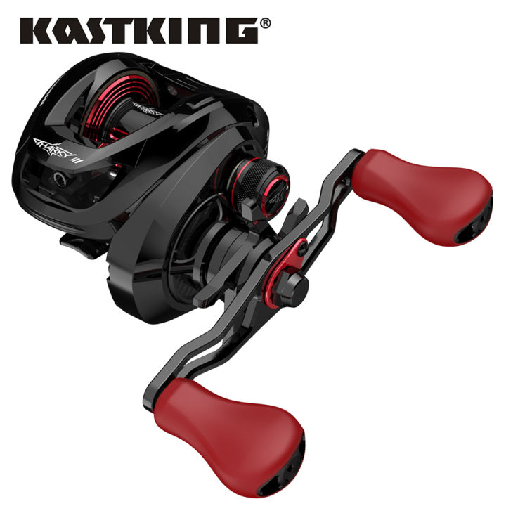 KastKing Sharky III Long Cast Baitcasting Reel 7.2:1 Gear Ratio Fishing  Reel Carbon Body 10+1Ball Bearings 8 KG Drag 184g Fishing Coil