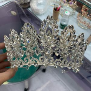Luxury Rhinestone Pageant Debut Crown Big Miss Universal Queen Crown Bridal Tiaras Sagala Wedding Prom Events Headwear
