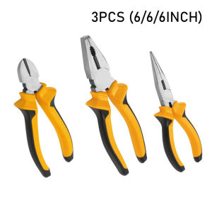 6-inch Heavy Duty Multi-function Diagonal Pliers Needle-nosed Pliers Hardware Tools Universal Wire Cutters