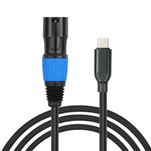 Professional Stereo Microphones Cable USB Type C Male to 3Pin XLRs Male Connectors Cable for Sound Interfaces