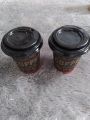P2 JOLIE/ISI 50PCS/Paper Cup Kraf/ Gelas Kopi Tahan Panas /Nesto 8 oz/Kraft Coklat Motif Random/(gelas + tutup) atau (gelas saja). 
