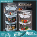 [Ready Stock + local seller]Kitchen storage rack, floor, multi-layer supplies, vegetable basket, household toys, fruit storage rack, snack storage rack. 