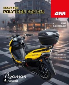 Bracket Box GIVI SRX POLYTRON FOX R FOX S STOPLIGHT LED breket polytron