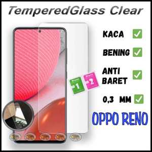 TEMPERED GLASS KACA OPPO RENO 1 66 2 2F 2Z 3 4 4F 5 5F 6 6Z 7 SE 7Z 8 8X 8Z 8T 4G 5G PRO LITE 10X SUPER ZOOM TEMPEREDGLASS pelindung layar