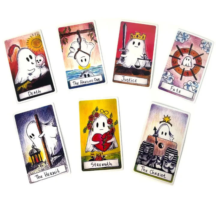 Bộ Bài Tarot Ghost Dễ Thương | Có Sách Hướng Dẫn Bằng Giấy | Kích Thước ...