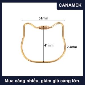 【CANAMEK】 13 Phong Cách Để Lựa Chọn Brass Keychain Vít Khóa Cắm Trại Survival Carabiner Khóa Móc Người Đàn Ông Phụ Nữ Đơn Giản Vòng Chìa Khóa Keychain