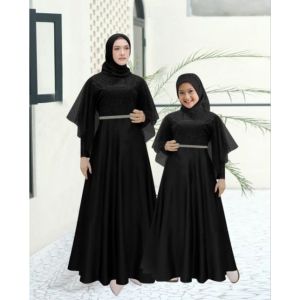 Gamis Terbaru Couple Kondangan Pasangan Ibu Dan Anak Maxi Couple Tiara  Matt Moscrepe fashion viral kekinian Good qualty premium