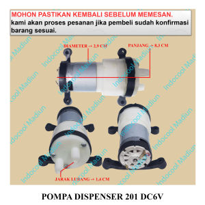 PD16 POMPA DISPENSER GALON BAWAH / DINAMO POMPA DISPENSER / POMPA DISPENSER 201 DC6V