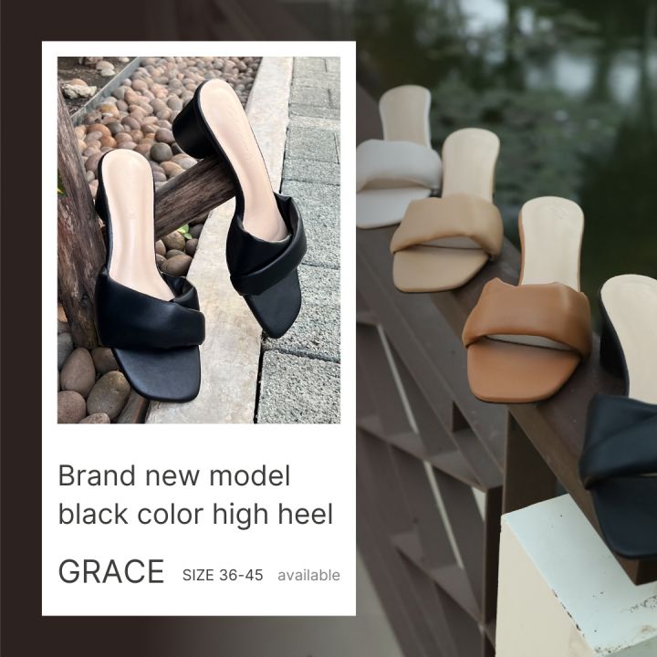 [ส่งเร็วพิเศษ!] รองเท้าเปิดส้น grace GH025 รุ่นสูงพับใหม่ รองเท้าแตะส้น ...