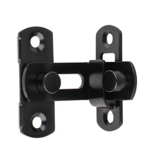 Fantic Door Lock Guard Latch Bolt 90 180 Degree Stainless Steel Toggle Latch Sliding barn Door Lock Black Iron Right Angle barn Lock