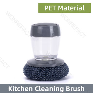 Kitchen Stainless Steel Sponge Brush Kitchen Household Pot Scrubbing Dishwashing Cleaning Brush Decontamination And Cleaning