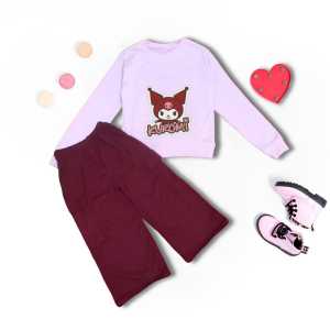 Setelan Cargo Kuromi Anak Perempuan 1-8 Tahun/Setelan Baju Anak