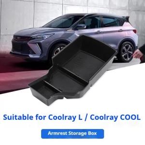 secr Car Storage of Central Control Armrest for Geely Binyue L Coolray L Proton X50 2022-2025 Plastic Accessory Storage 9T1N6