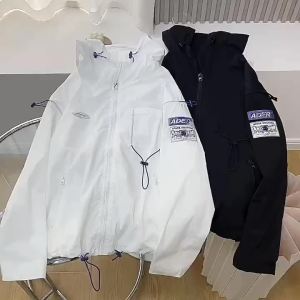 Spot Goods ader Little Monster Sun Protection Clothing Special-Interest Fashion nd Hoodie with Drawstrings Wind Shield Baggy Coat Men and Women Same Style