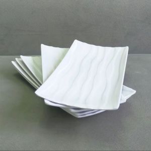 PAKET 6 PCS PIRING SUSHI PIRING SAJI MELAMIN SINGA SINGI 26CM