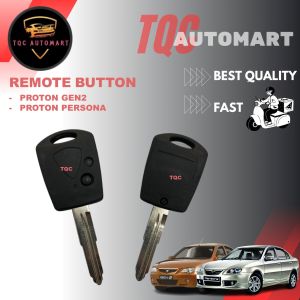 PROTON GEN2 PERSONA KEY COVER BUTTON REMOTE WITH KEY CAR ALARM REMOTE CONTROL BUTTON 2 BUTTON KUNCI CASING KUNCI KERETA