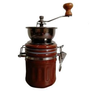 Vintage Manual Coffee Grinder Miniature Wooden Coffee Bean Mill for Home and Office Display Classical French Press