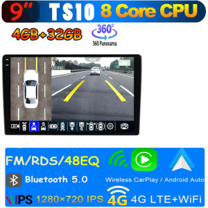 TS10 7862 Android Car Radio 8Core 2din Head unit Car Multimedia Android Player Support 360 camera Wireless Carplay Auto Radio GPS BT wifi 4G SIM FM/AM EQ DSP