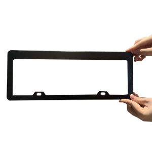 AUTOFun 2pcs Car Number Plate License Frame Cover (standard size 39x14cm)