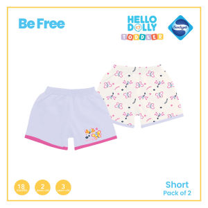Hello Dolly Toddler 2pcs Shorts I Be Free I for Girls