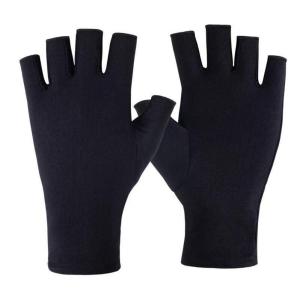 1 Pasang Manicure Glove Lampu UV Led Nail Sarung Tangan Kuku Anti Lampu UV Nail