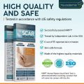 Nuvadermis Scar Removal Premium Medical Silicone Sheets 30 Days Supply 4 Reusable Sheets 5.7"x1.57". 
