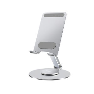 MeeGoo 360° Adjustable All Metal Phone Holder Stand Desktop Tablet Portable Holder Rotatable Cell Phone