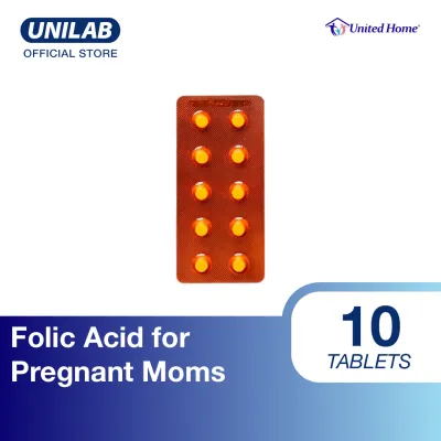 United Home Natafol (FOLIC ACID VITAMINS FOR PREGNANT WOMEN)- in Blisters of 10 Tablets