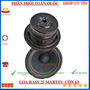 Loa bass  25 MAR TIN xương sắt côn  63 bass khỏe tiếng trong - GIÁ 2 CHIẾC
