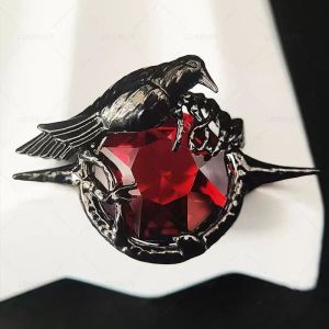 Love and Deepspace Sylus Relentless Conqueror Enchanting Veil Crow Brooch Inspired Enamel Pin Surprise Gifts for Girls