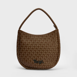 Tagi. PU Leather Woven Shoulder Bag