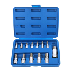 13Pcs/pack Steel Hexagon Socket Hexagon Bit Socket Set for Long Timing Use in Automotive Home Electronics Applications