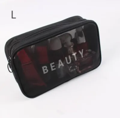 ECOPLANETOFFICIAL Nylon Mesh Organizer Pouch Cosmetic Pouch Makeup Travel Pouch Breathable Net Makeup Organizer Pouch