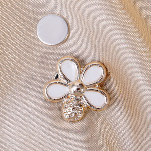 Magnetic Buckle Small Brooch No Sewing Anti-exposure Buckle No Trace Cute Invisible No Punching Magnetic Iron Stone Fixed Collar