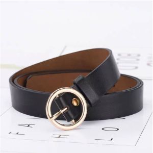 Ella Mall COD Fashion Style Women Vintage Metal Boho Leather Round Buckle Waist Belt Simple and versatile non-porous square buckle ladies soft leather belt