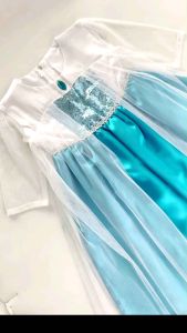 Dress elsa Frozen Anak dan aksesoris /gaun elsa frozen /Baju Pesta Ulang Tahun anak Dress pesta anak usia 3 - 11 Tahun