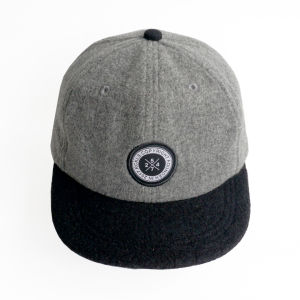 RCKLS. Polo Cap Snapback Grey Black Copyright Wool