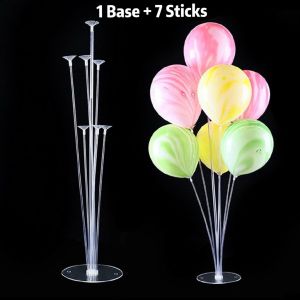 🇸🇬🔥SG STOCK🔥 1 Set Balloon Stand Holder Kit with 1 Base and 7 Sticks - Table Desktop Centerpiece Decorations for Wedding Birthday Baby Shower