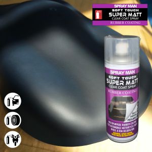 P50 Rubber Paint Soft Touch Super Matt Clear Coat Spray Rubber Coating