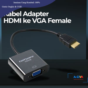 Taffware Kabel Adaptor HDMI ke VGA Female - HD008 - Black