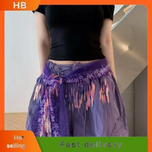 HB Exquisite Sequins Tassels Waist Chain For Women Girls Belly Dancing Sequined Waist Chain Costumes Hip Scarf Dancer Skirt