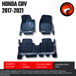 Honda Crv 2017-2021 Premium Diamond Deep Dish Car Floor Mats