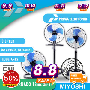 Kipas Angin Tornado 3 in 1 / Kipas Besi 18 Inch National plus / Aoyama / Yasaka / Miyoshi / Welhome / 3in1 18" in PE 1