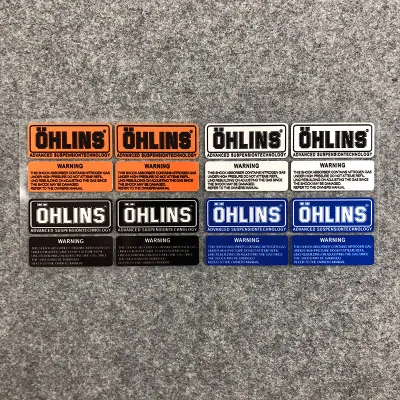 Reflective OHLINS Racing Suspension shock Motorcycle Accessories Decal Sticker Modification decoration Waterproof For Suzuki