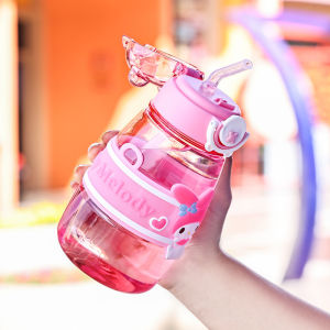 Botol Minum Anak Motif Bear Karakter Lucu Dan Unik Model Aesthetic 600ml KML 0102