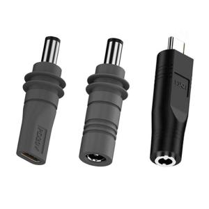 3Pcs/Set USB C Male Female to DC5521 Male Female Converter Adapter for Mini Satellite Suitable for 20V 100W+ Type C PD